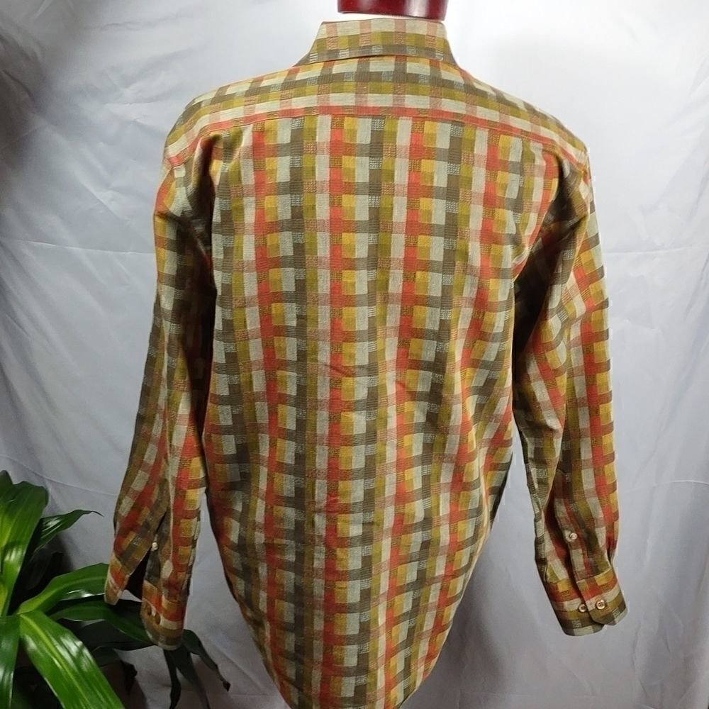 Norm Thompson Fall Color Check Shirt - Picture 5 of 6